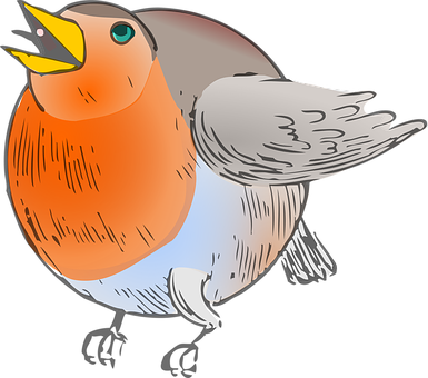 色彩繽紛的動態鳥類插畫 壁紙