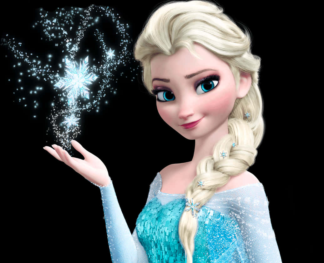 艾莎魔法雪花冰雪奇緣 壁紙