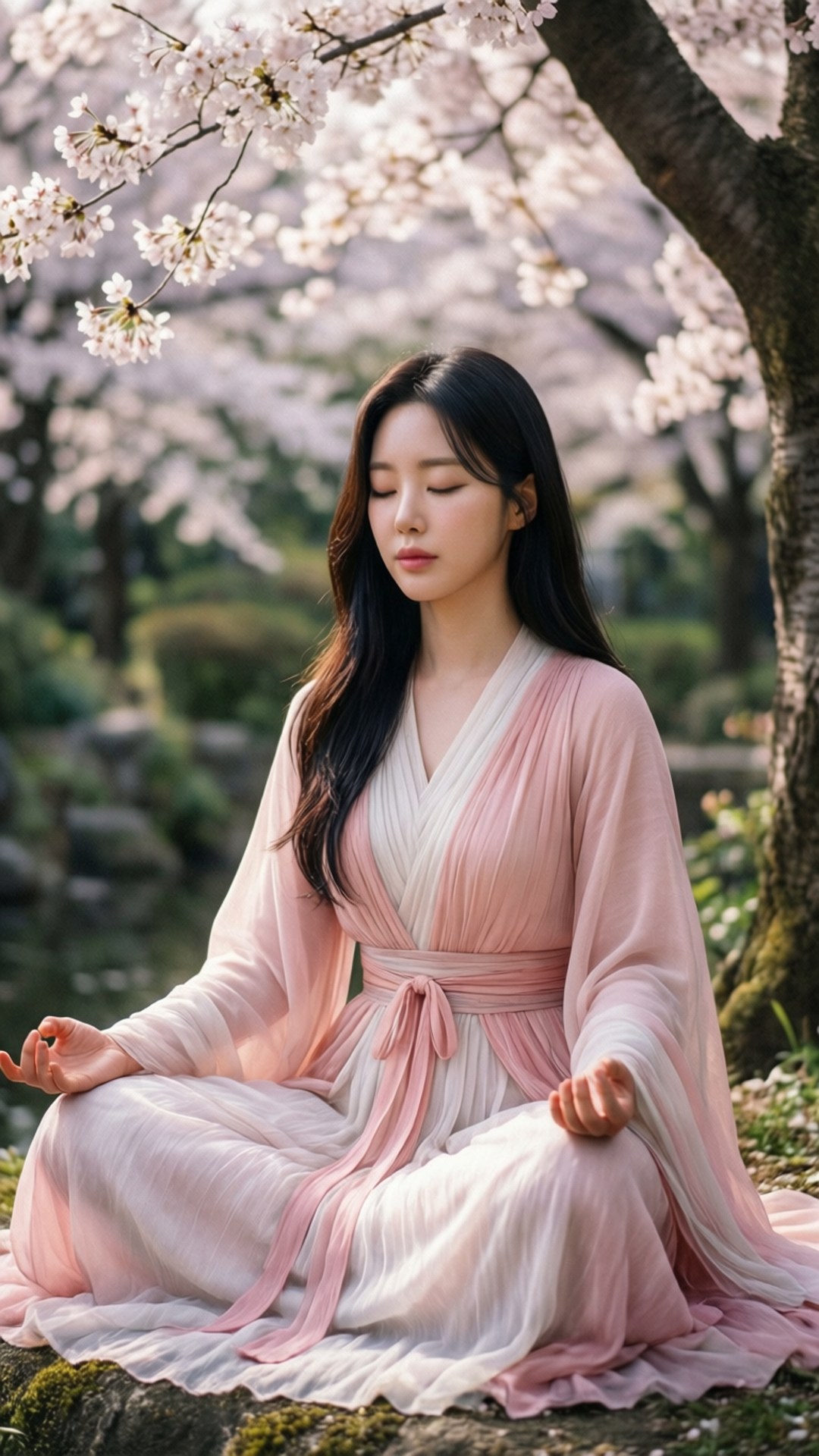 花落靜心 壁紙