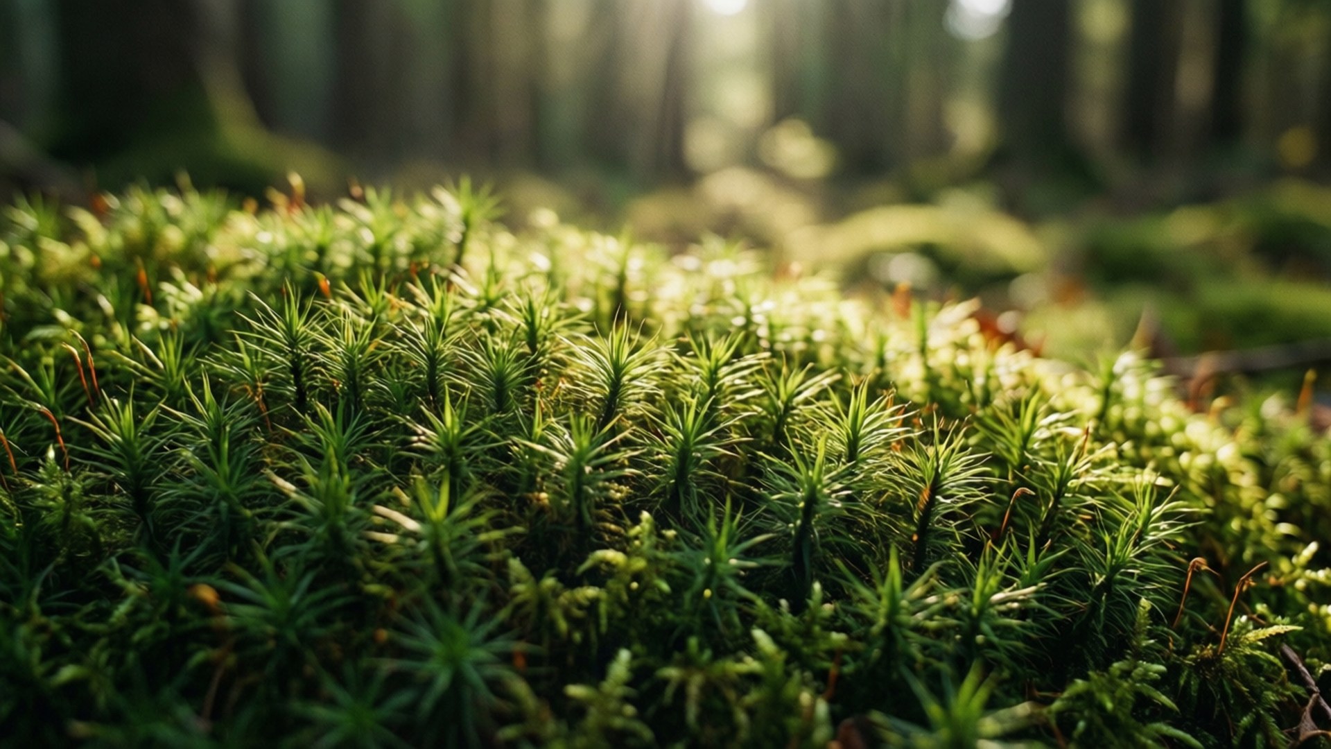 苔蘚森林地面 壁紙