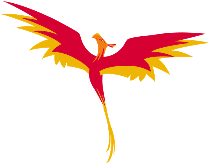 莊嚴鳳凰插畫 壁紙