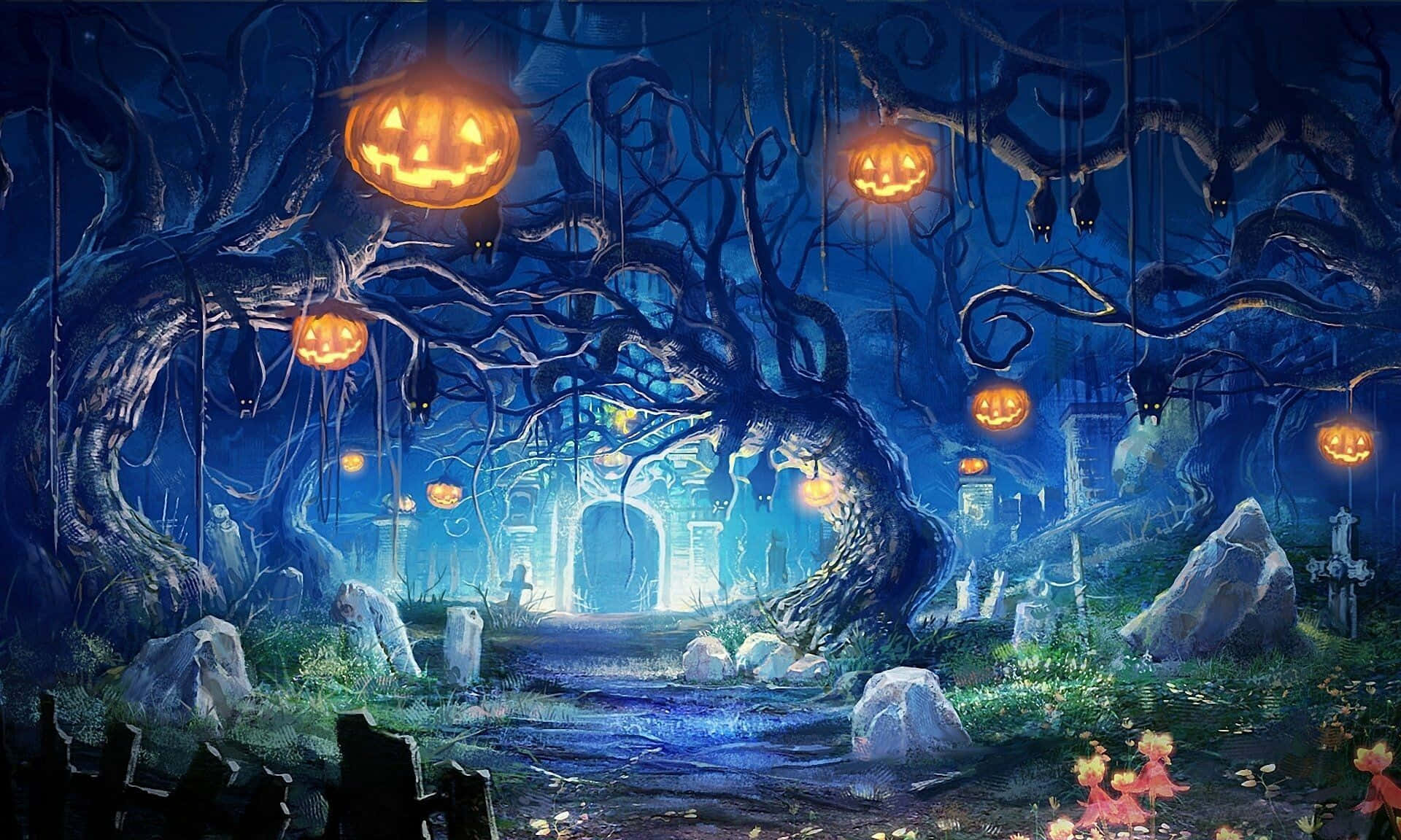 萬聖節背景 壁紙