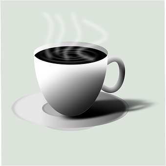 蒸氣咖啡杯圖形 壁紙