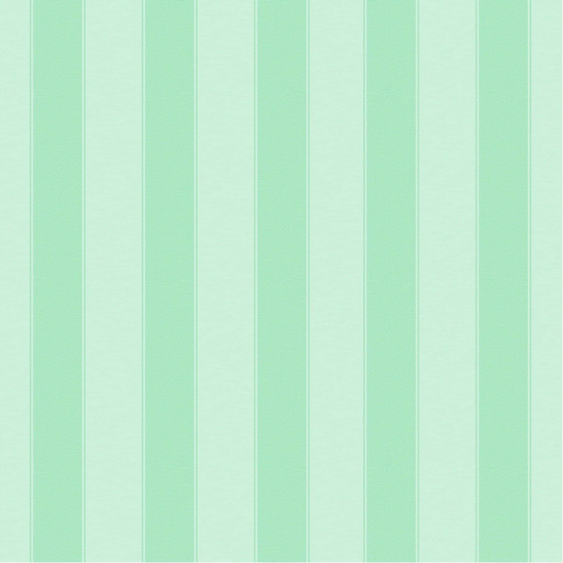 Mint 桌布 壁紙 — 薄荷綠和淺綠色交替的垂直條紋營造出柔軟質感的壁紙圖案。