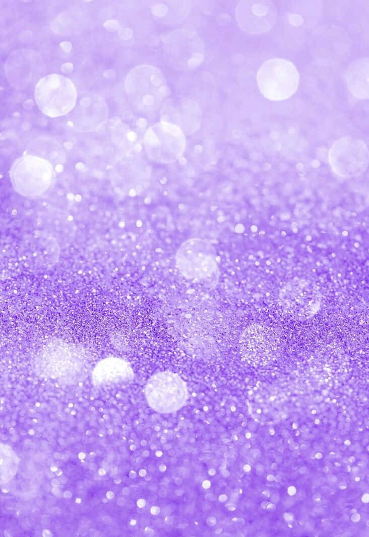 Light Purple Glitter 桌布 壁紙 — 薰衣草和淺紫色閃粉的夢幻漸變，帶有柔和散景高光在表面閃爍。