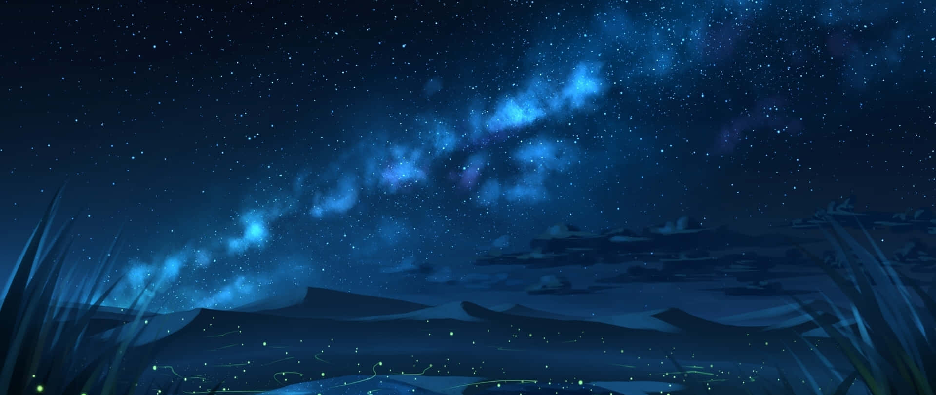 藍夜空藝術 2560x1080