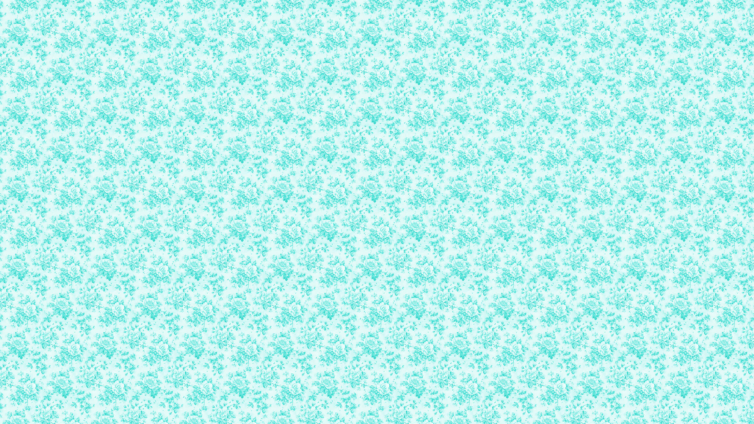 藍白花卉圖案 壁紙