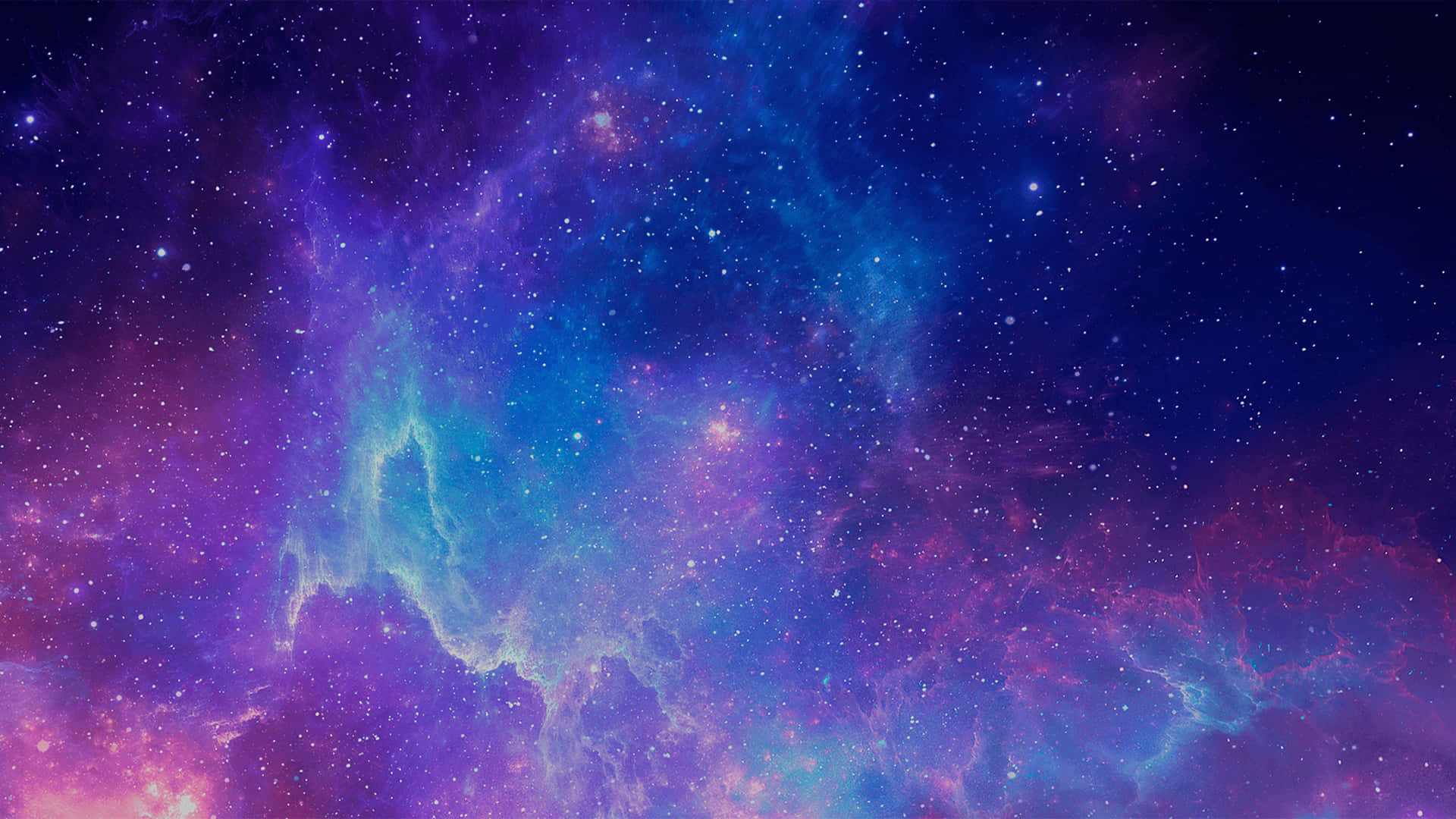 藍紫色1920 X 1080星雲 壁紙