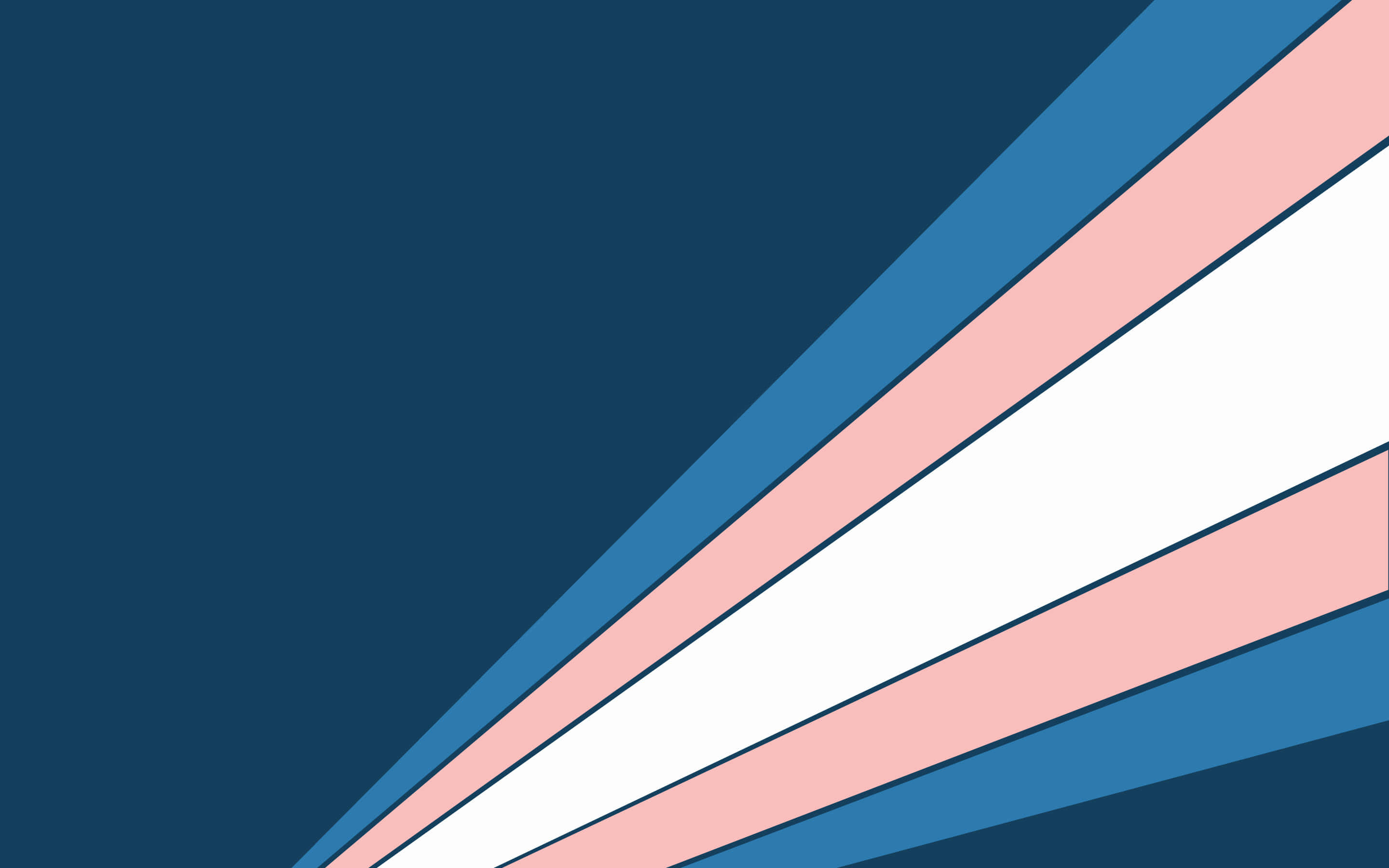 transgender 桌布 壁紙 — 藍色、粉紅色和白色的對角線條紋在深藍色背景上以乾淨的幾何圖案放射。