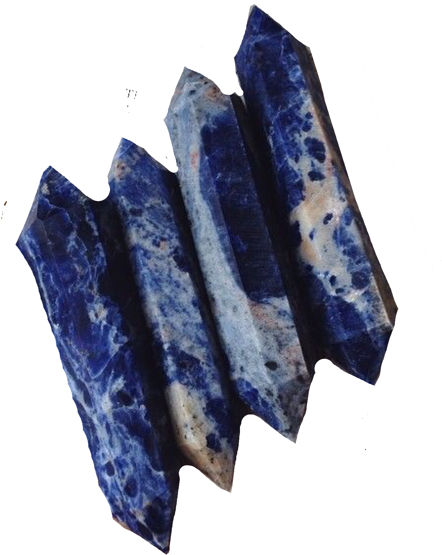 藍色方鈉石晶簇 壁紙