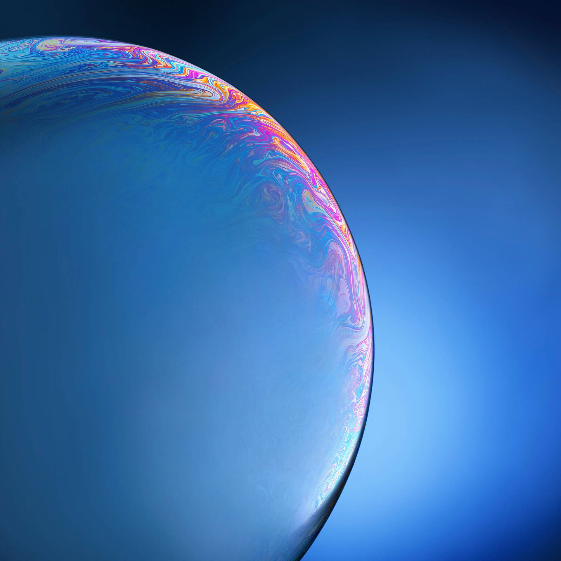藍色氣泡 iPhone X AMOLED — Amoled 壁紙