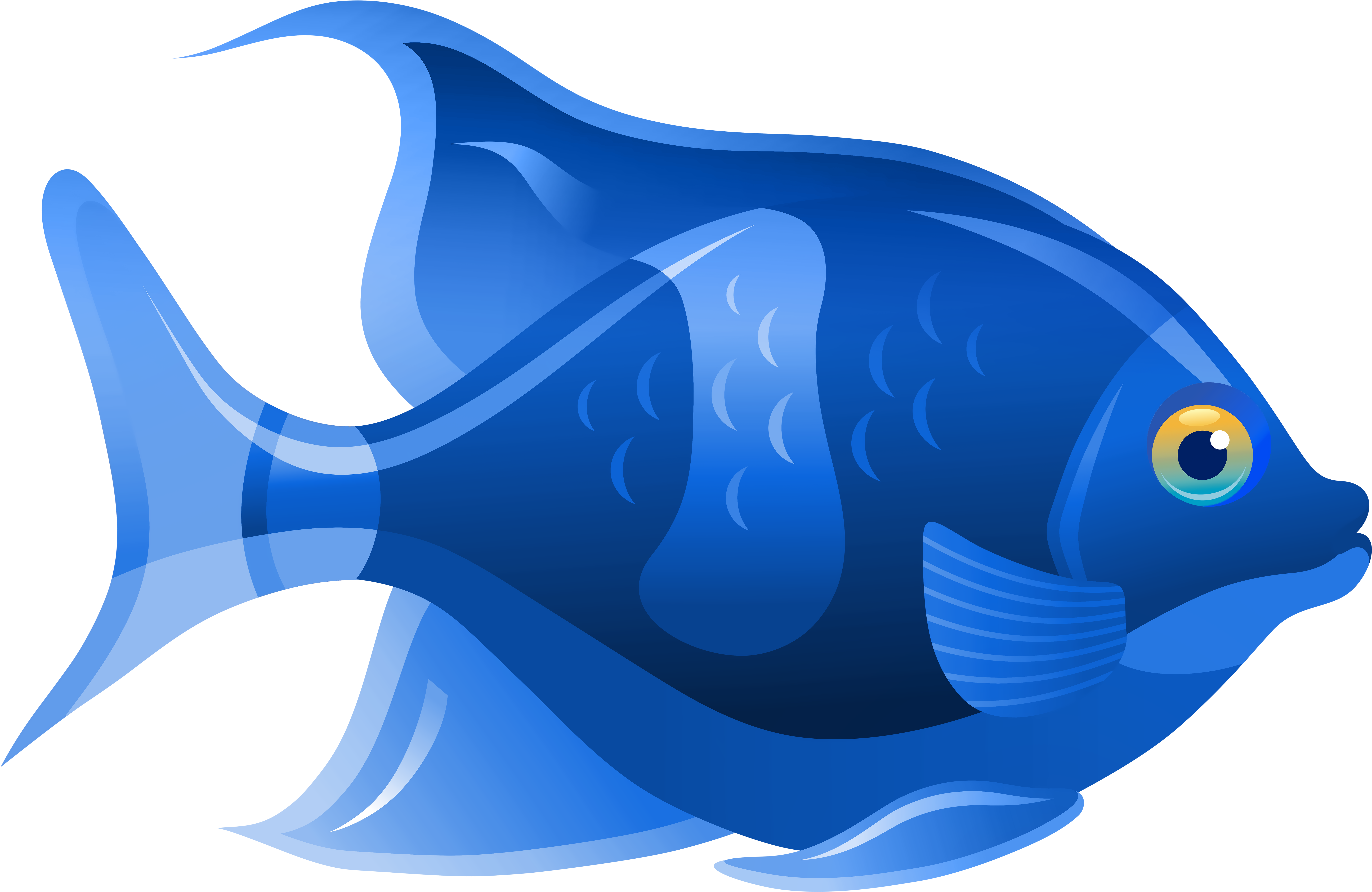 藍色熱帶魚插圖 壁紙