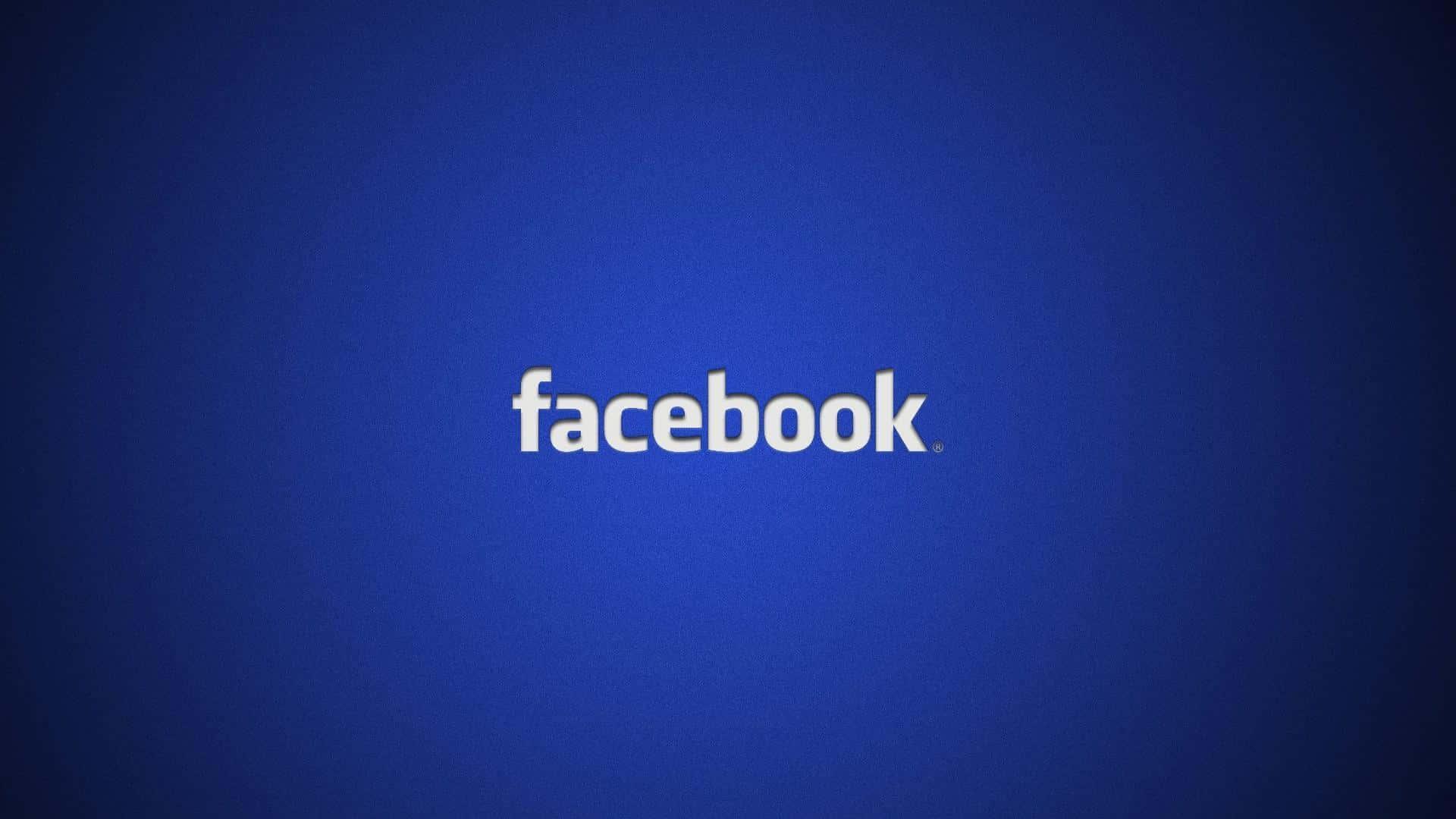 藍色背景上的Facebook標誌 壁紙