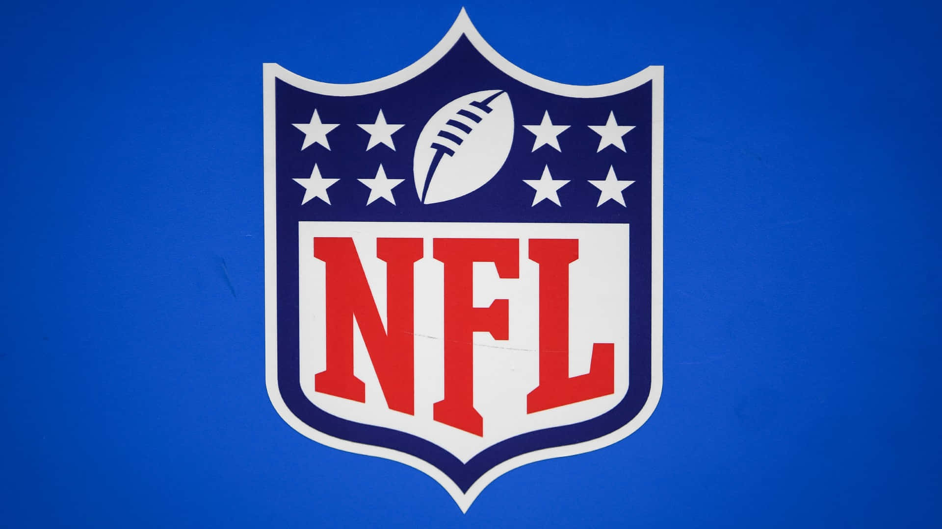 藍色背景上的NFL標誌 壁紙