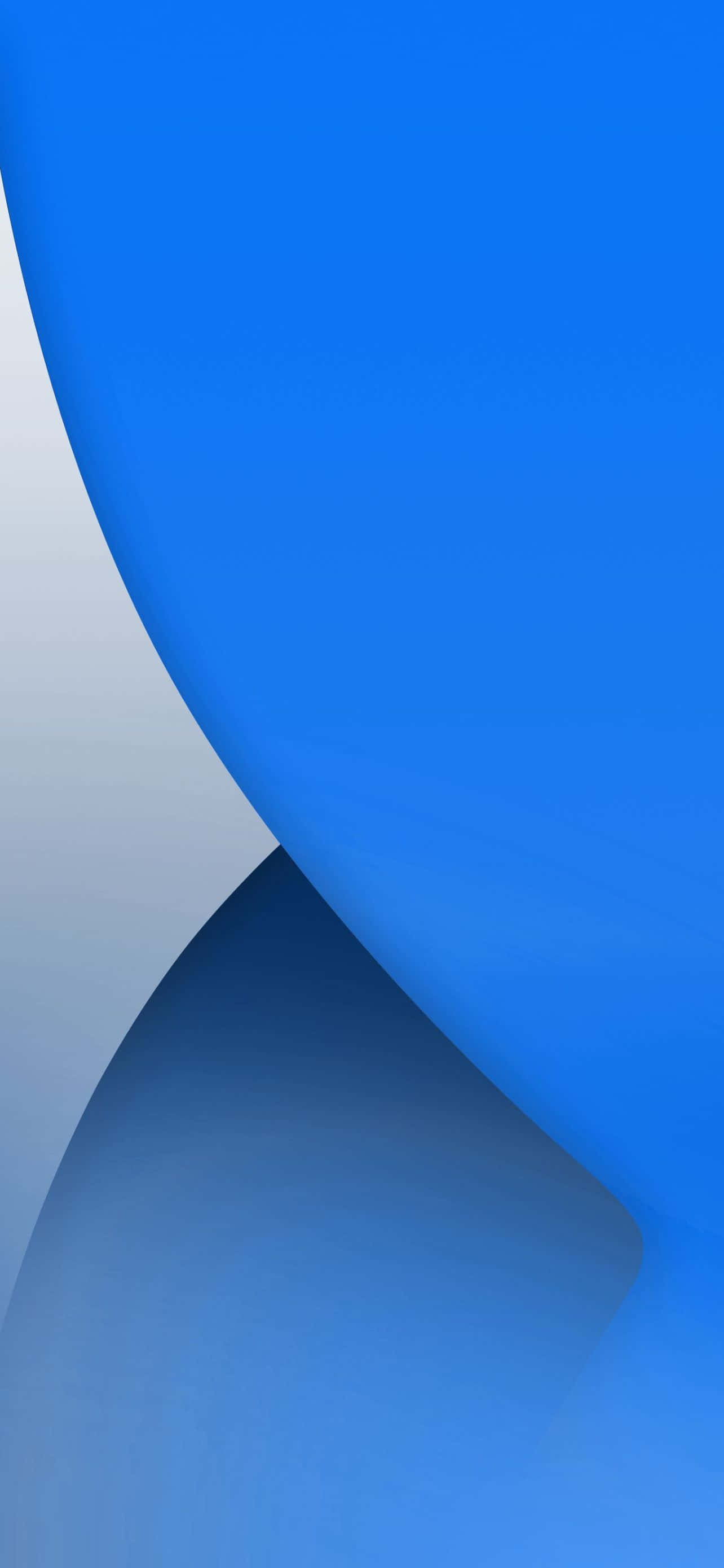 藍色背景上的白色曲線 壁紙