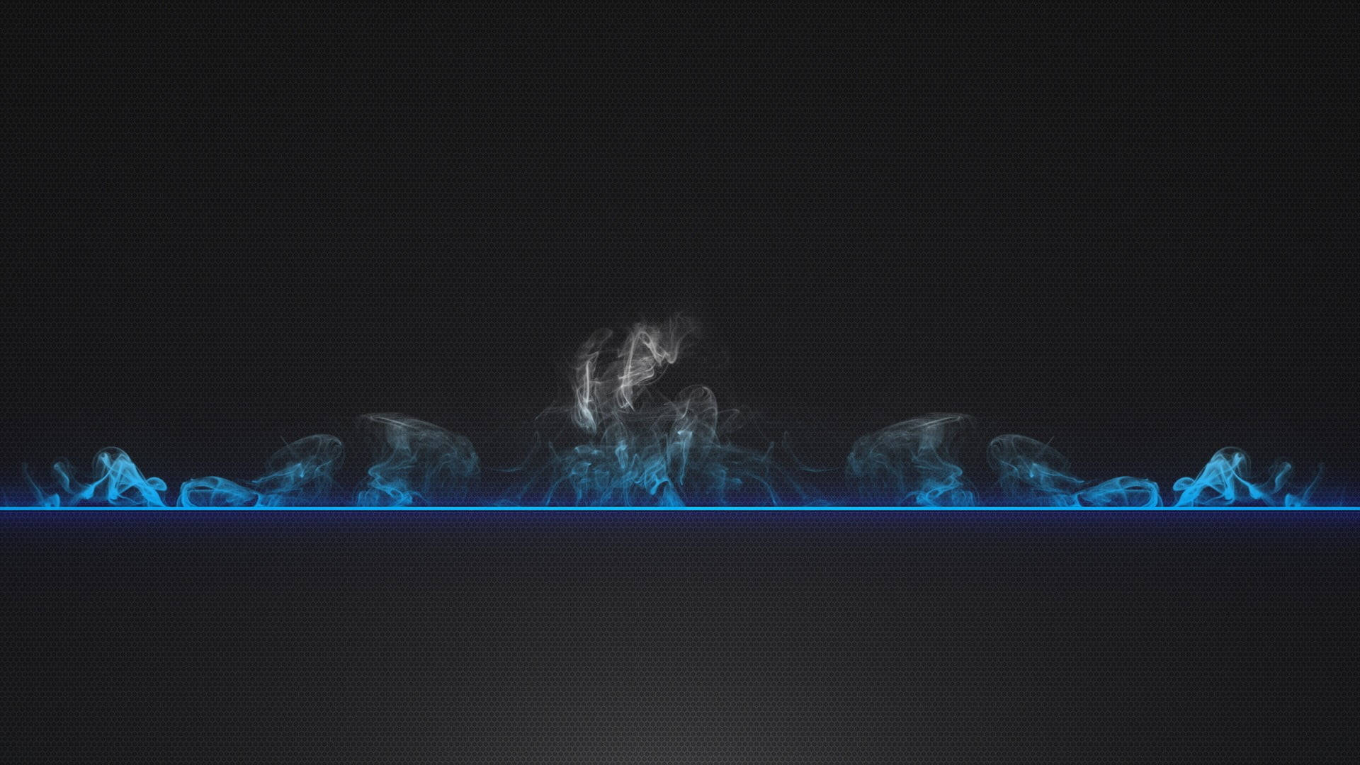 Black And Blue 桌布 壁紙 — 藍色電煙沿著發光線條在深色紋理背景上流動。