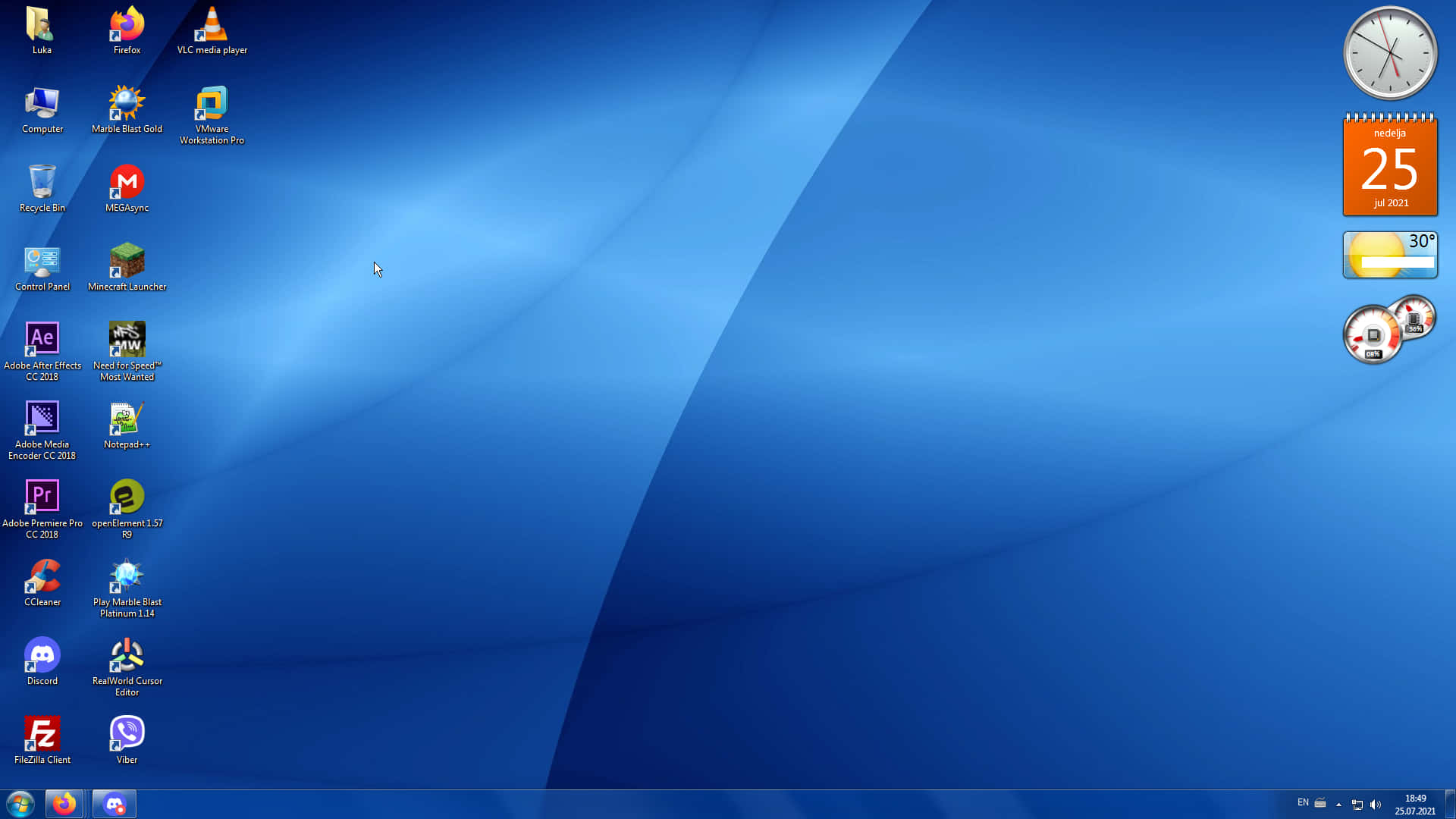 Windows 7 系統桌面背景