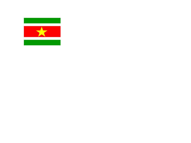 Flag 桌布 壁紙 — 蘇利南國旗在純黑色背景上居中顯示。