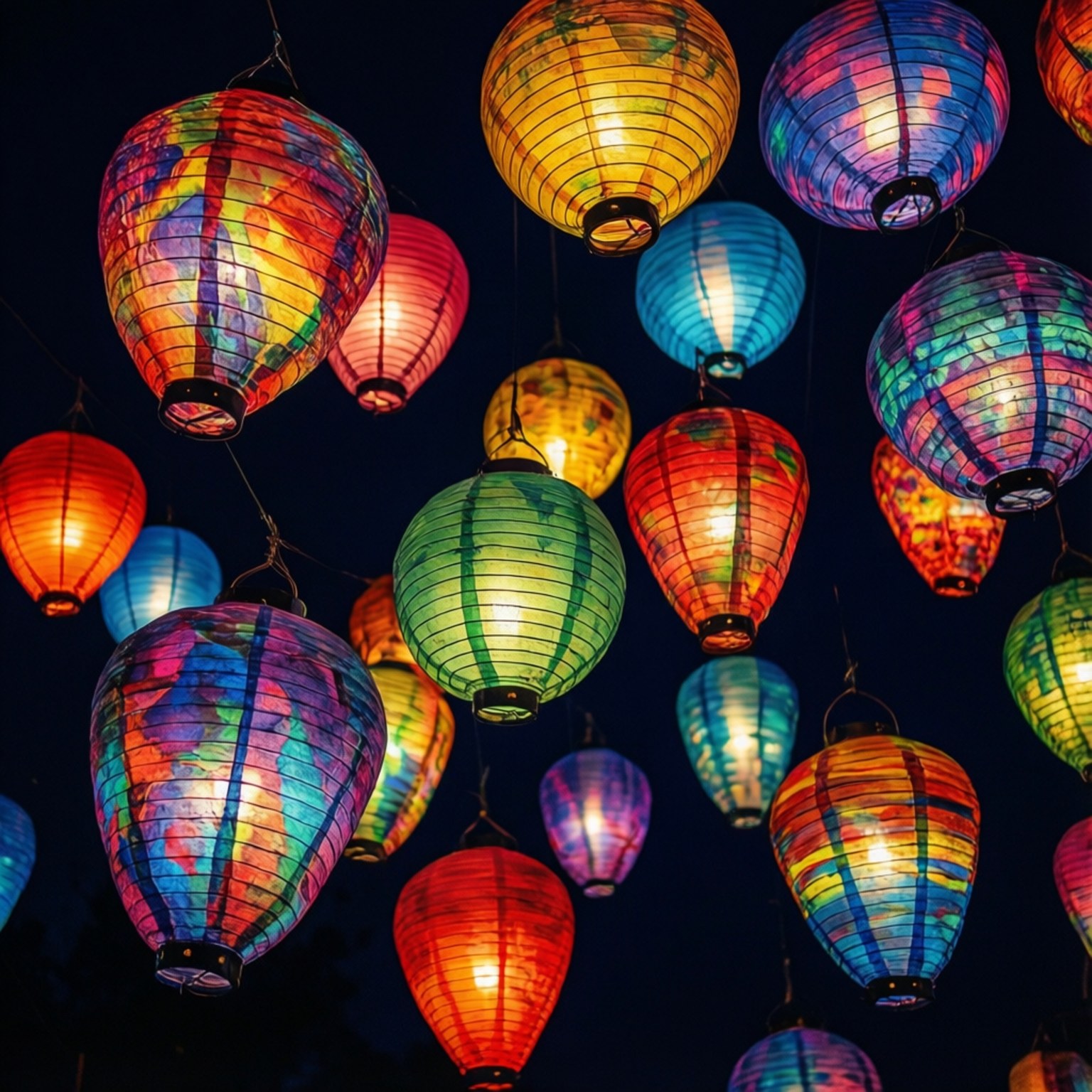 虛空中的燈籠 壁紙
