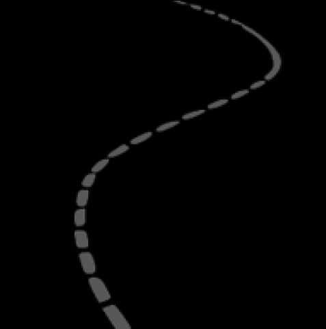 蜿蜒道路虛線 壁紙