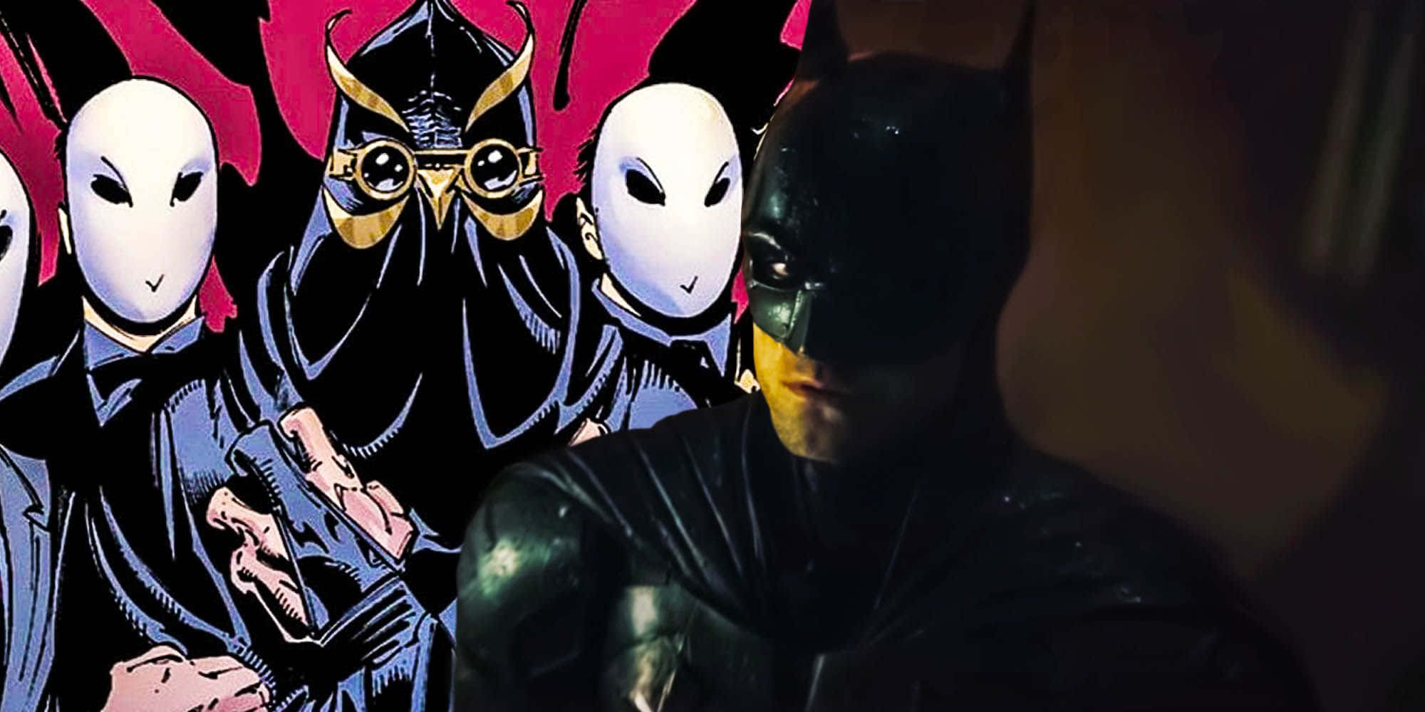 The Court Of Owls 桌布 壁紙 — 蝙蝠俠以粗線條和戲劇性陰影的 gritty 漫畫風格，與蒙面惡棍對峙。