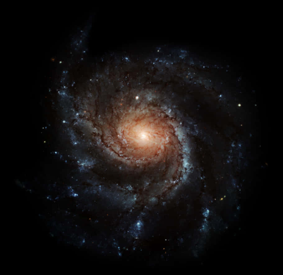 螺旋星系核心輝光 壁紙