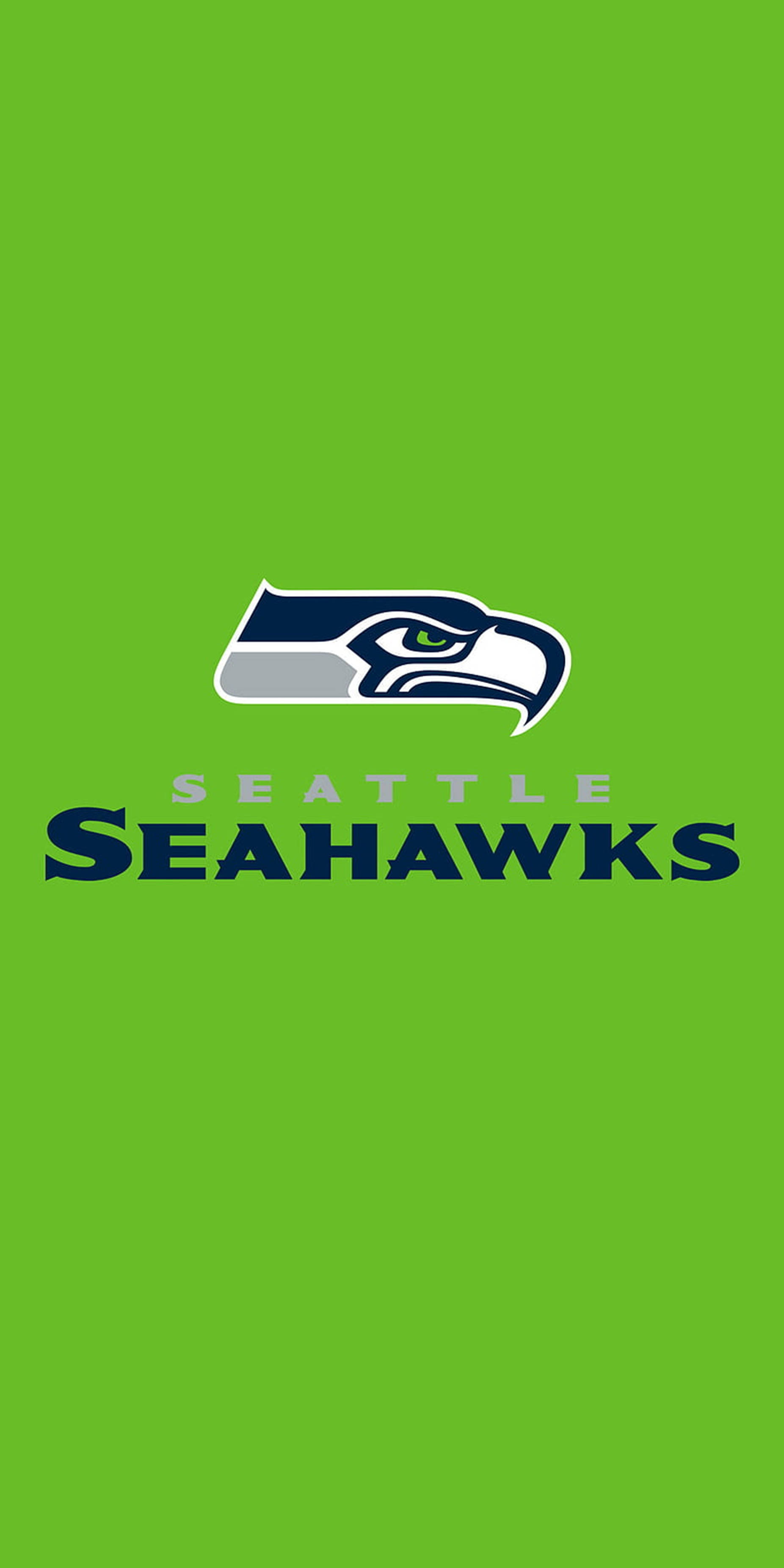 綠色背景上的西雅圖海鷹隊NFL球隊標誌 — NFL GIF 壁紙