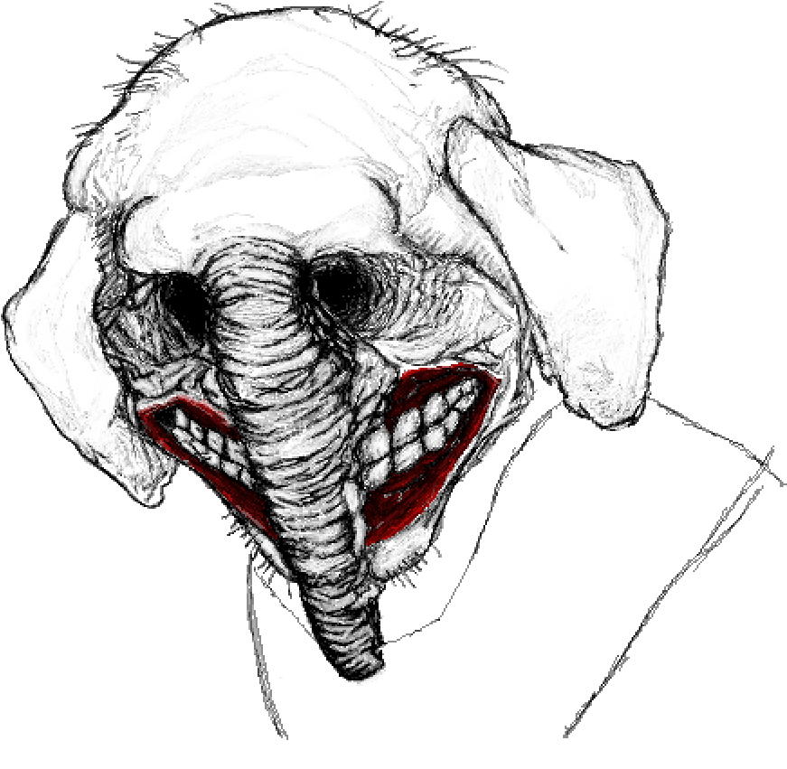 詭異骷髏插畫