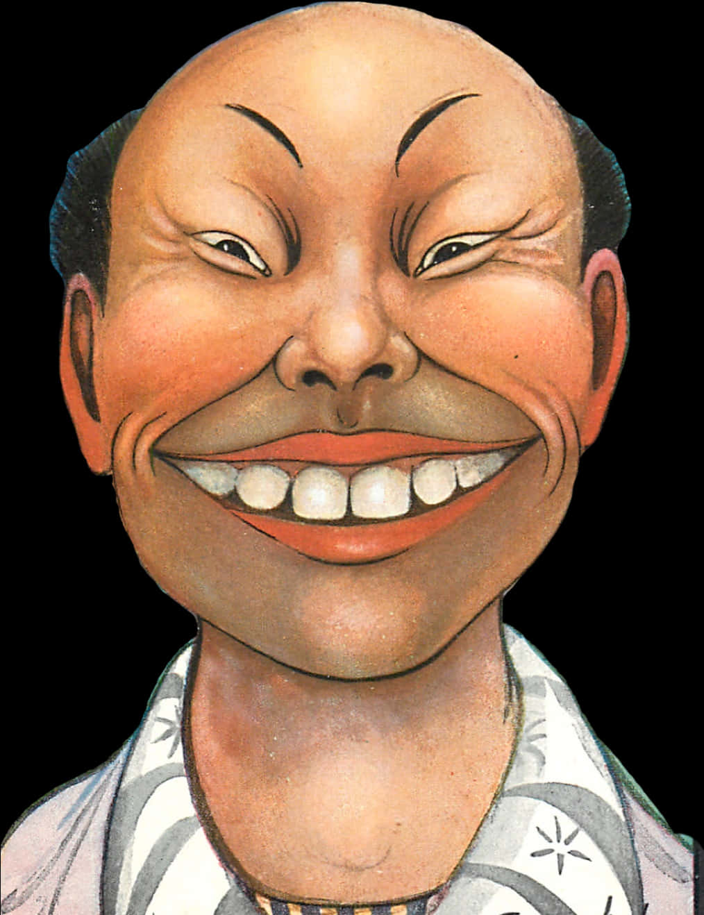 誇張微笑漫畫肖像 壁紙