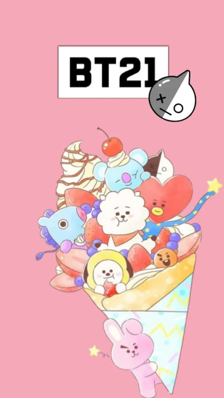 認識BT21中BTS的可愛角色！ 壁紙