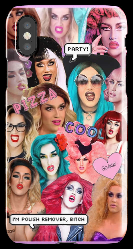變裝皇后拼貼手機殼 壁紙
