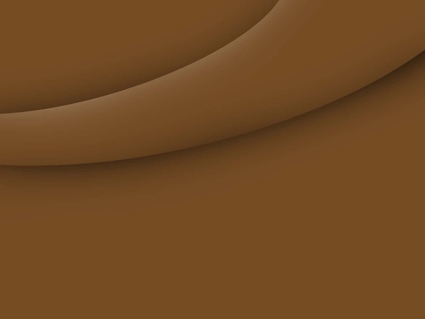 Brown Abstract 桌布 壁紙 — 豐富大地棕色調的平滑流動曲線，營造出帶有柔和陰影的極簡抽象構圖。