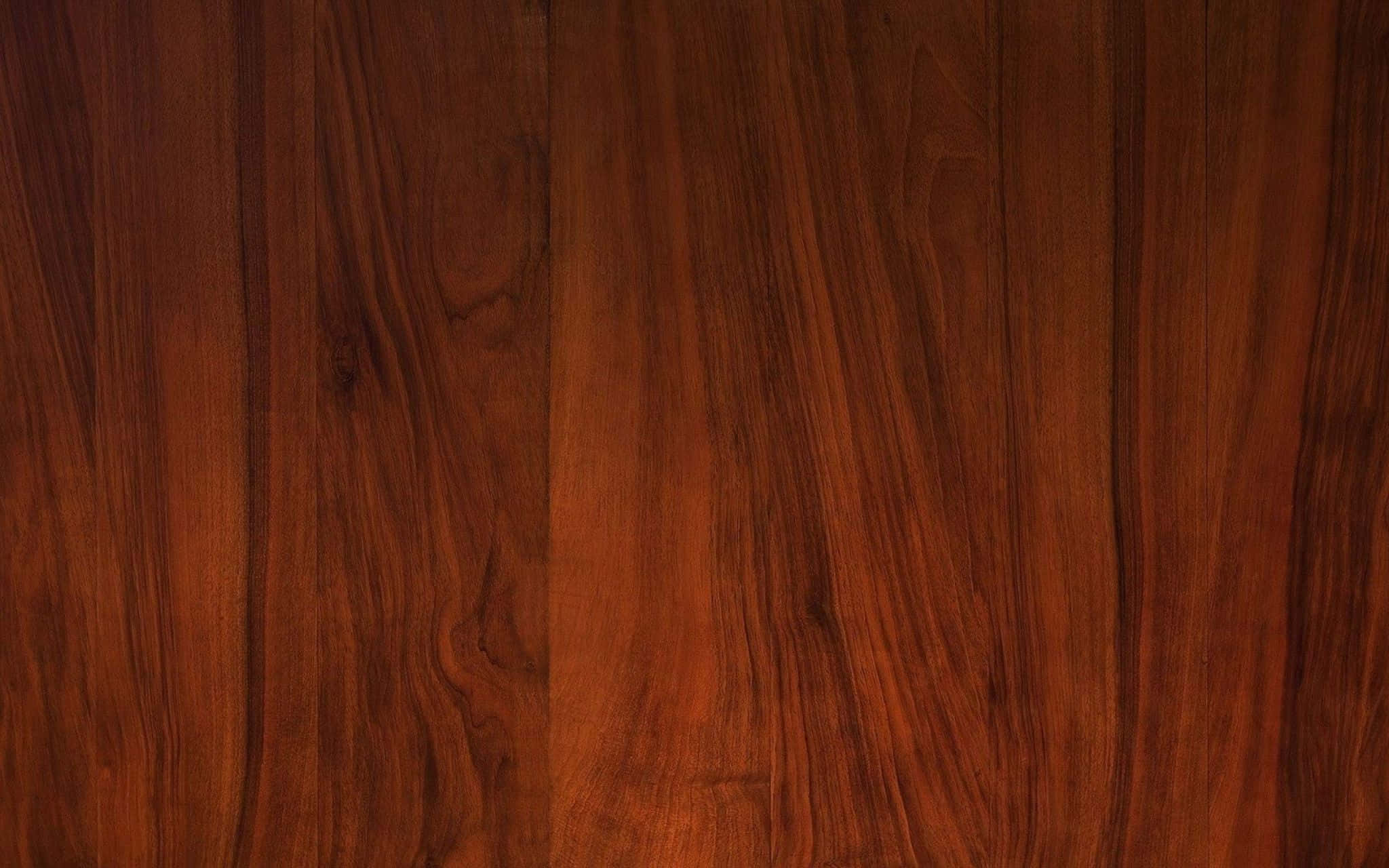Wood Grain 桌布 壁紙 — 豐富溫暖的棕色木紋紋理，帶有自然流動的圖案和細微的節疤。