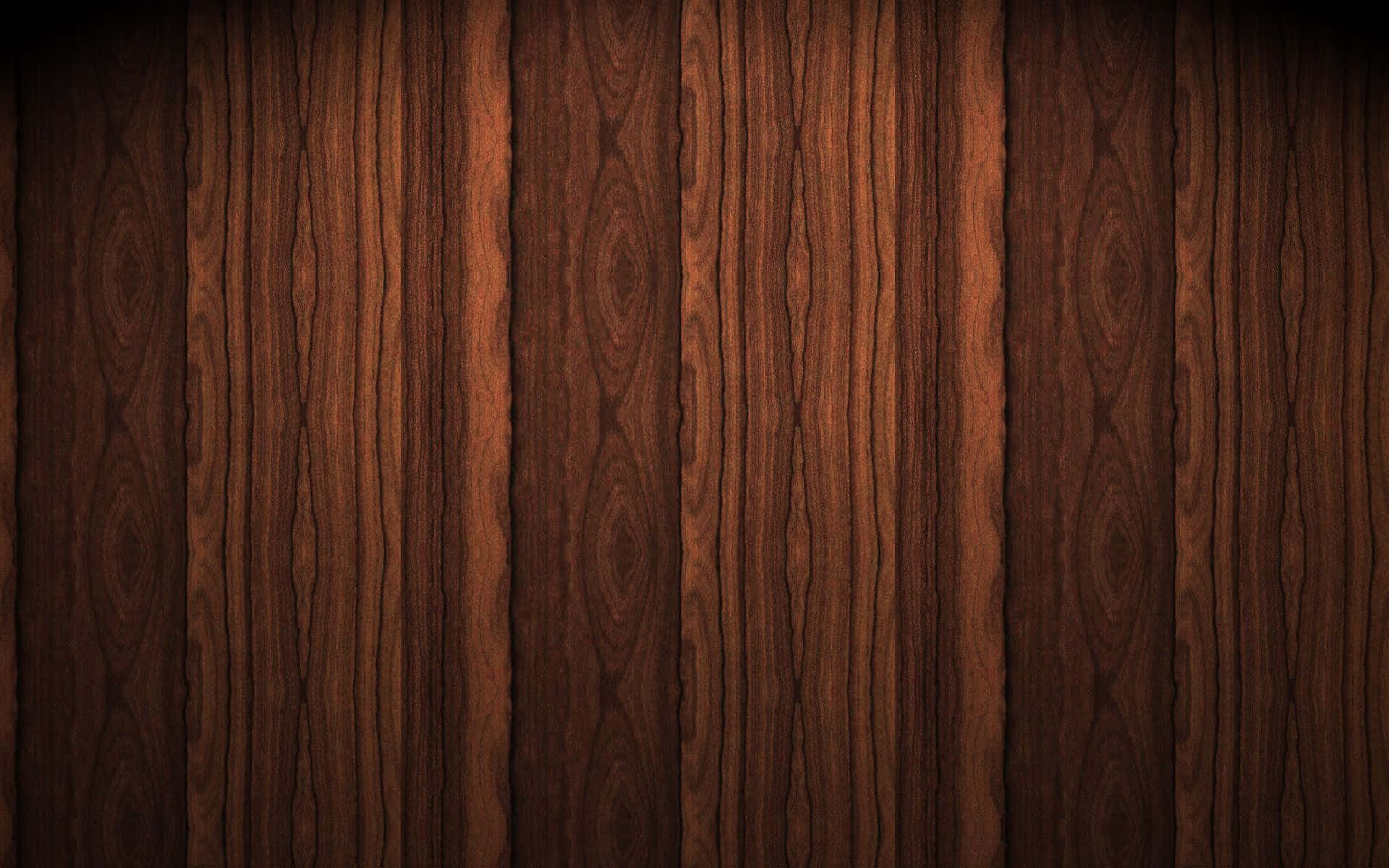 Wood Grain 桌布 壁紙 — 豐富的深棕色木板，帶有深層紋理和溫暖琥珀色亮點，營造出豪華的紋理背景。
