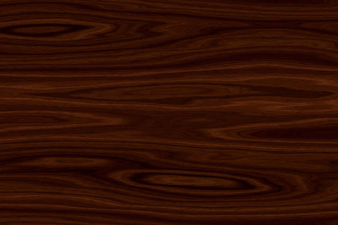 Brown Wood 桌布 壁紙 — 豐富的深棕色木紋紋理，帶有流動的自然圖案和細微的高光。