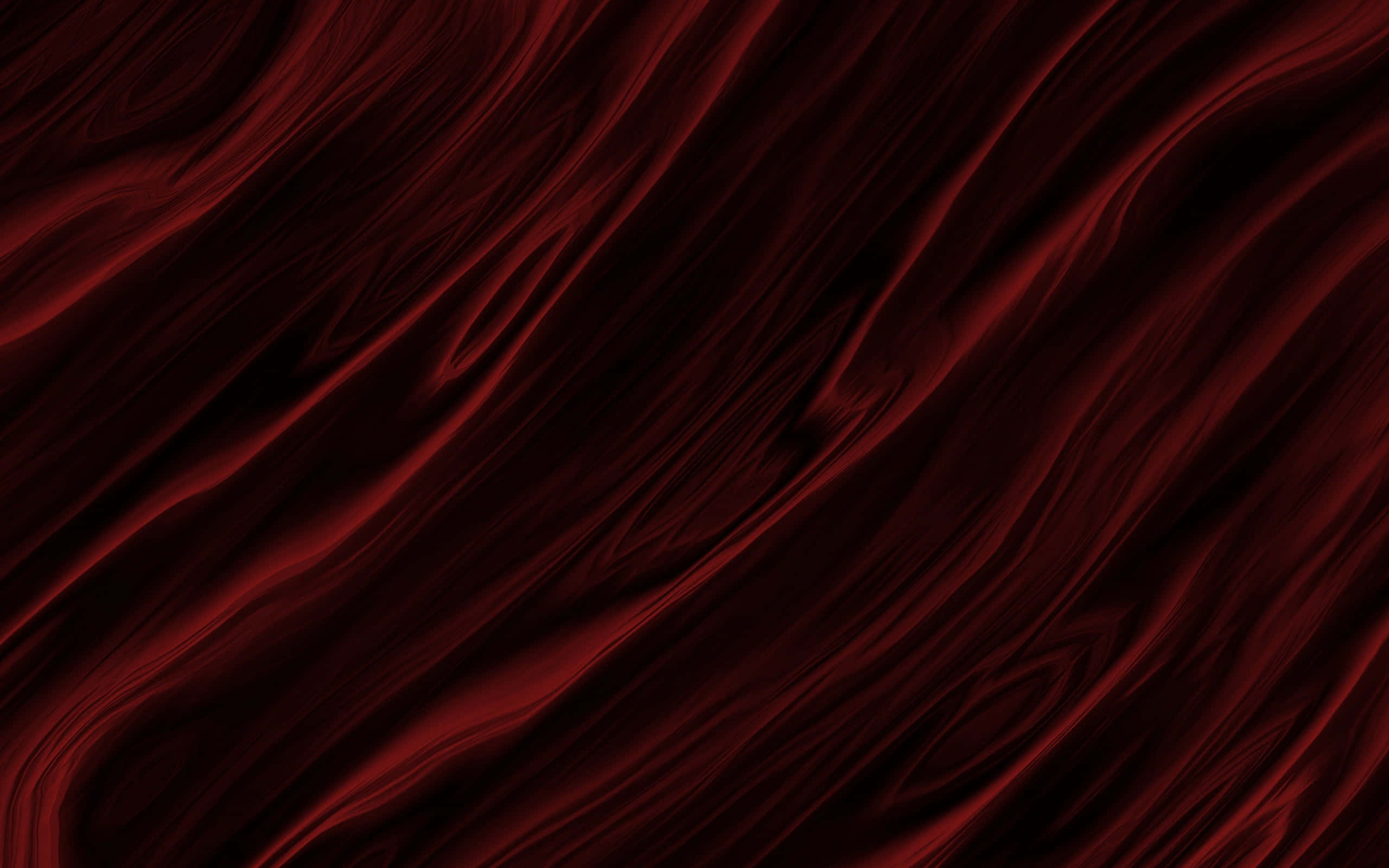 Dark Red Aesthetic 桌布 壁紙 — 豐富的深紅色布料以戲劇性的對角線褶皺流動，營造出奢華且陰鬱的抽象紋理。