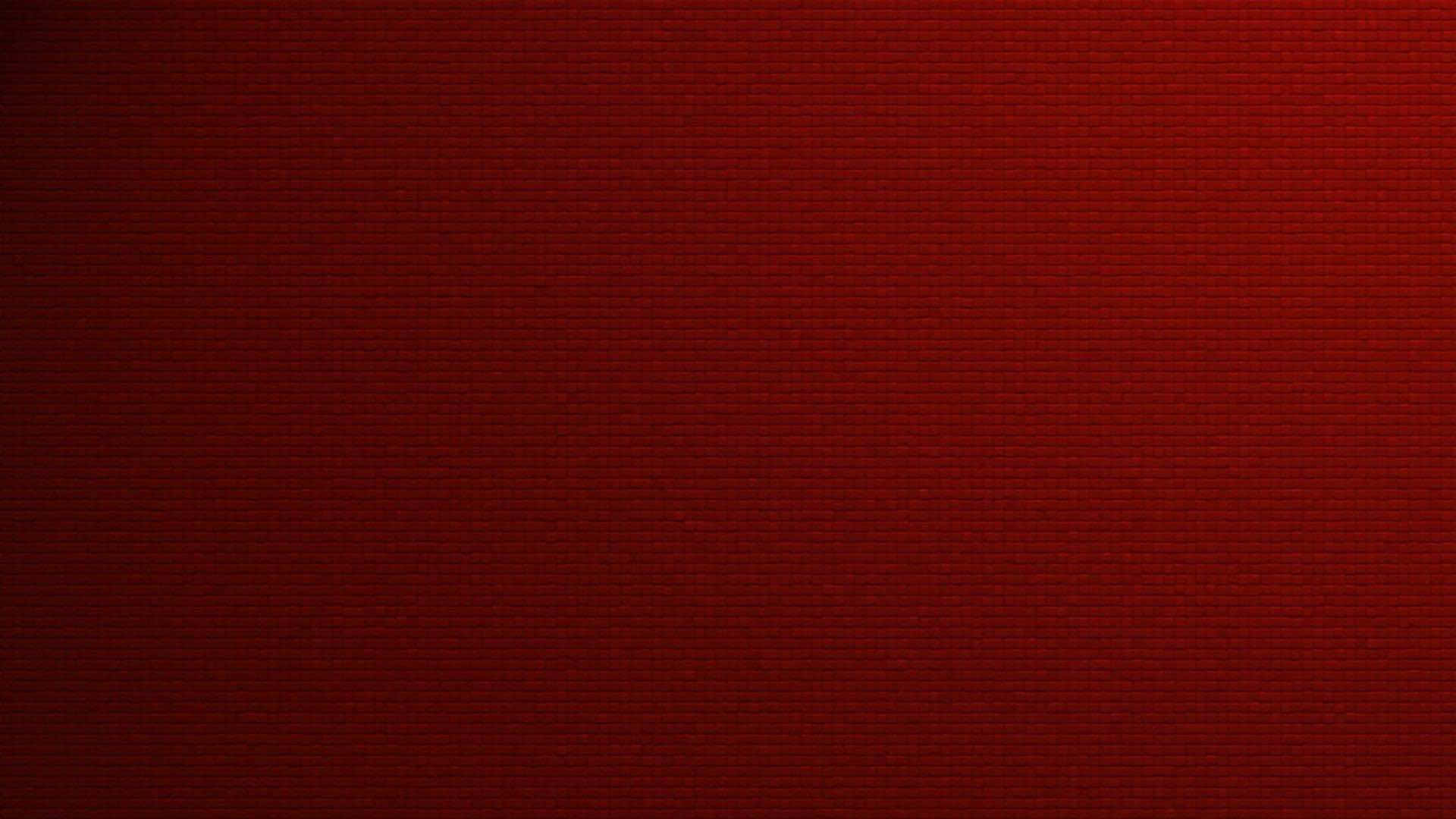 High Resolution Red 桌布 壁紙 — 豐富的深紅色磚牆紋理，表面帶有微妙的漸變照明。