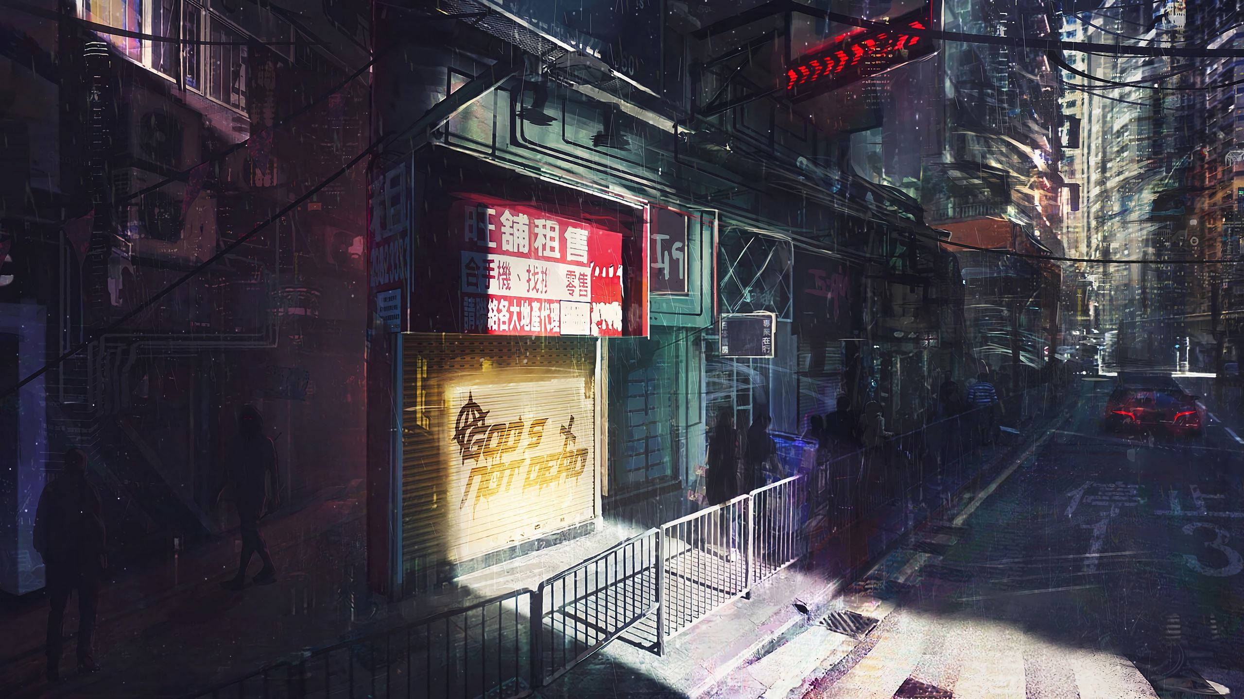 賽博龐克 2560x1440 壁紙