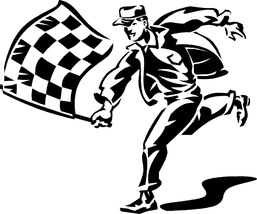 賽車勝利方格旗 壁紙