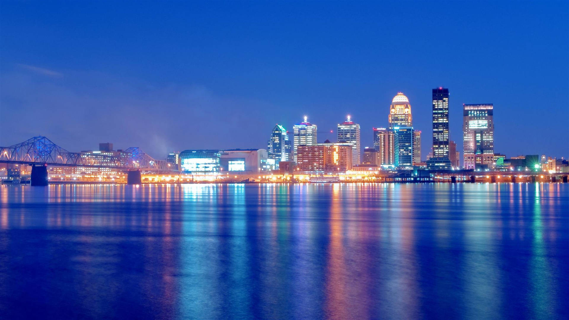 路易斯維爾夜景城市風光 — 夜景城市 壁紙