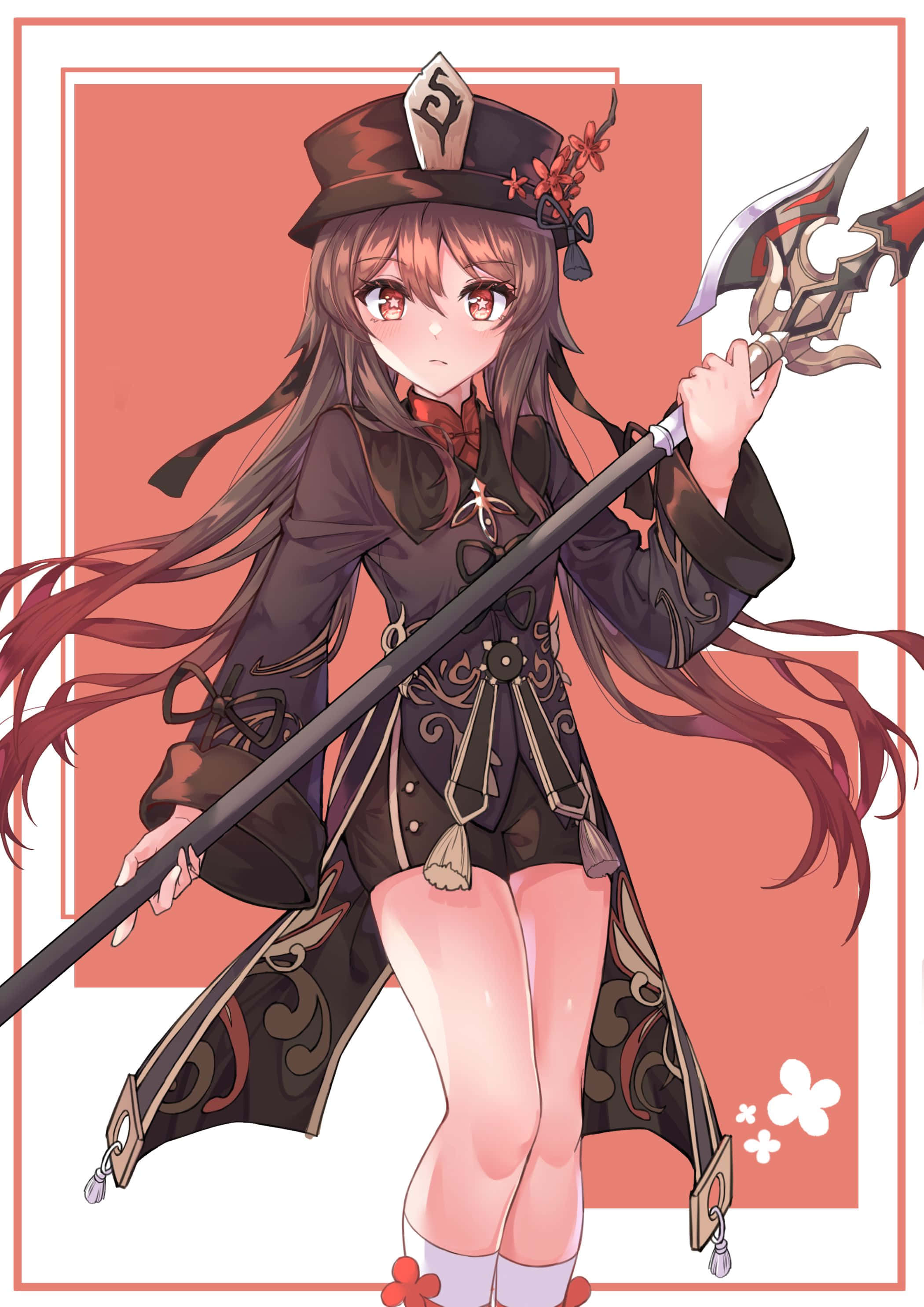 身穿黑色裝束持劍的少女 壁紙