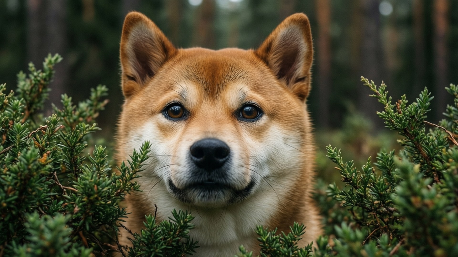 躲貓貓的Doge 壁紙