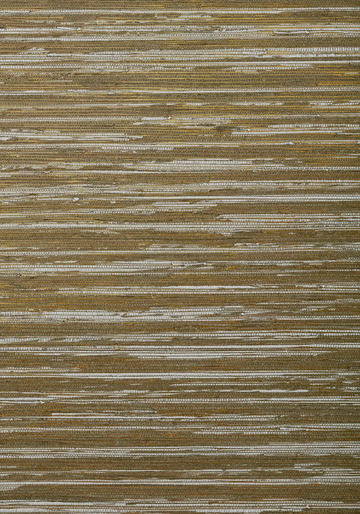 Metallic Gold 桌布 壁紙 — 近距離拍攝的紋理壁紙，帶有大地棕色和純白色的水平條紋，營造出編織布料效果。