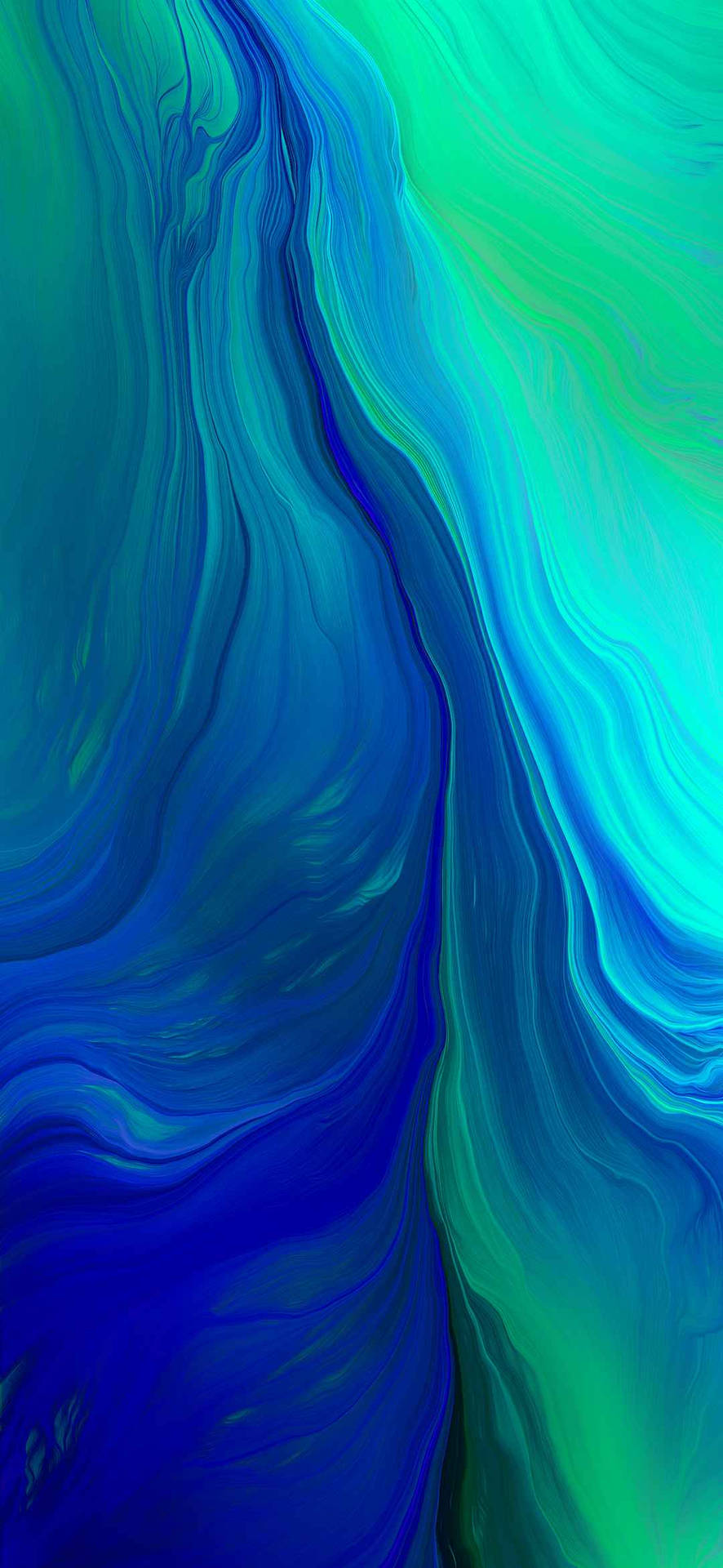 抽象藍綠大理石Oppo A5s