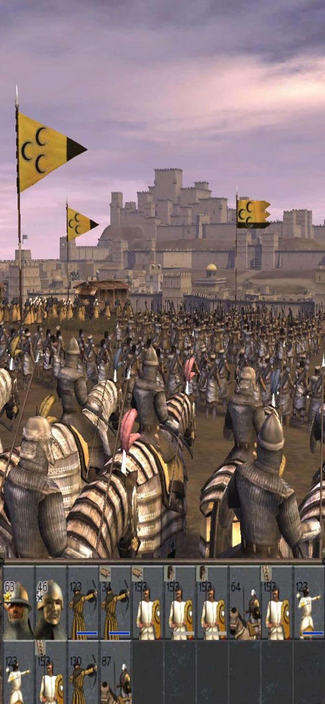 遊戲截圖中眾多士兵的畫面 壁紙