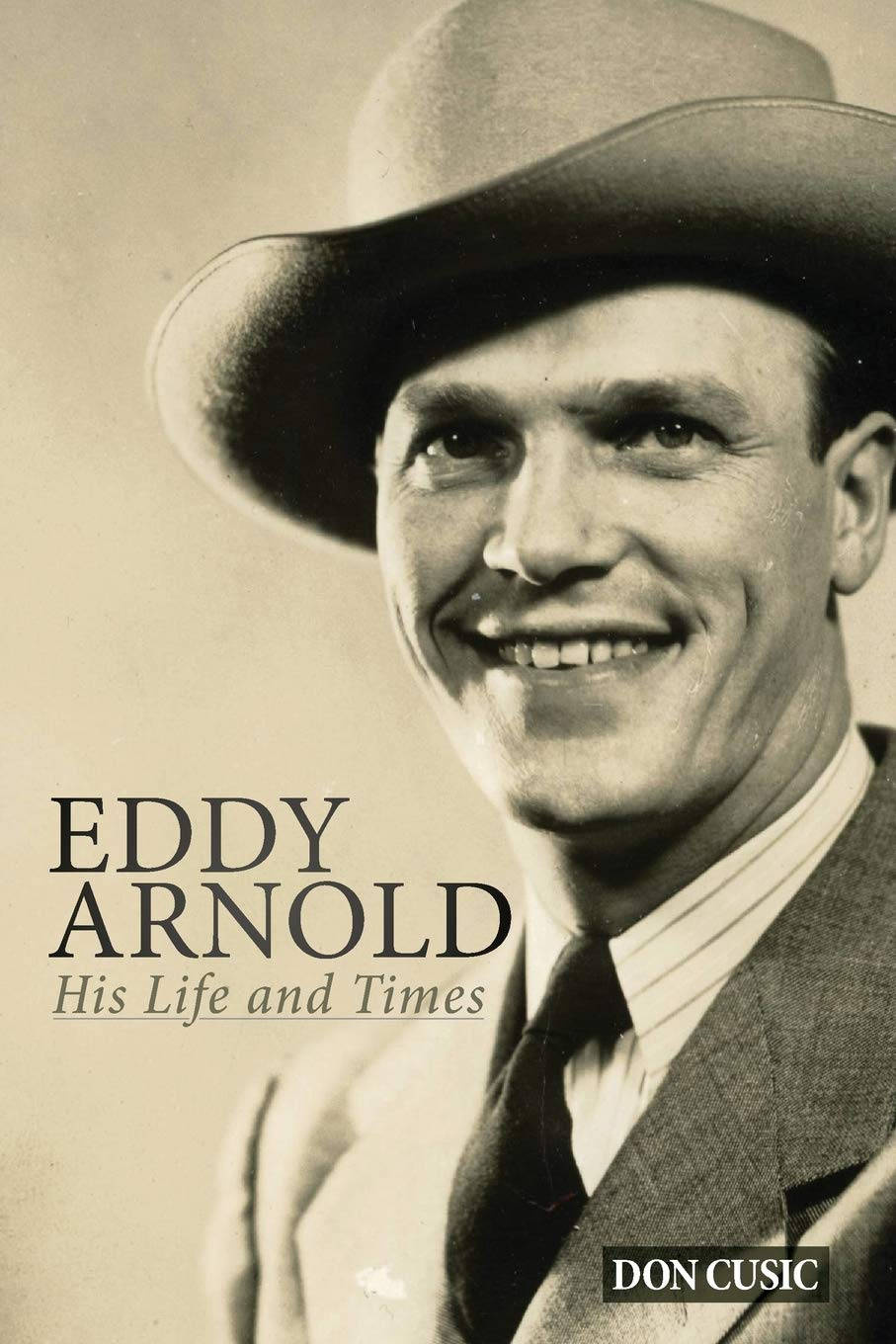 人像動態 桌布 壁紙 — 鄉村歌手Eddy Arnold戴著牛仔帽和西裝，溫暖微笑的棕褐色調肖像。