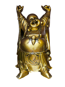 金笑佛雕像 壁紙