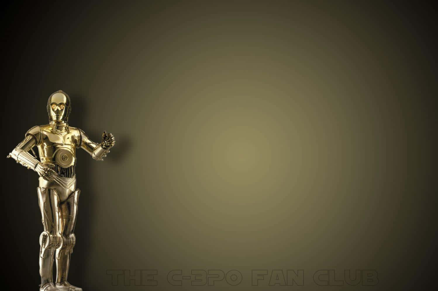 C-3po 桌布 壁紙 — 金色C-3PO機器人自信地站在漸變深色背景前，柔和光線突顯其金屬表面。