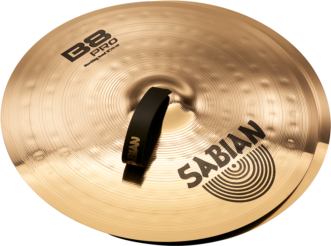 三月 桌布 壁紙 — 金色Sabian B8 Pro 14吋行進碎音鈸搭配黑色硬件，在黑色背景上的特寫。