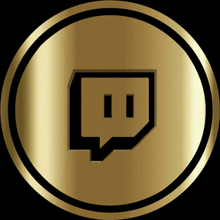 金色Twitch標誌 壁紙